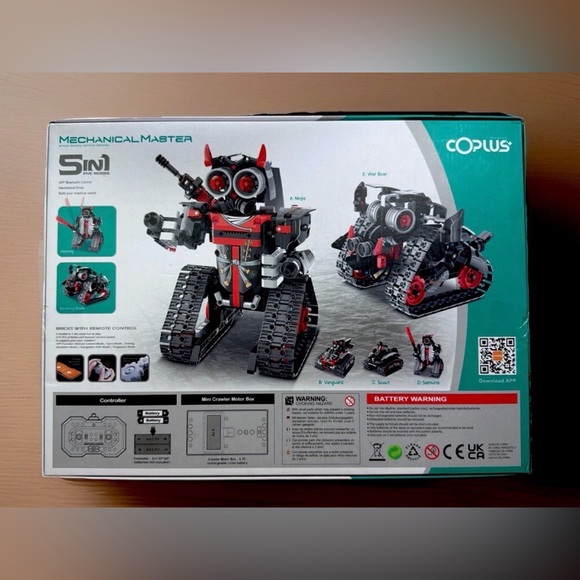 Coplus 5 in 1 STEM Robot Building Kit 8030 Bluetooth Mechanical Master NEW! - Picture 3 of 5